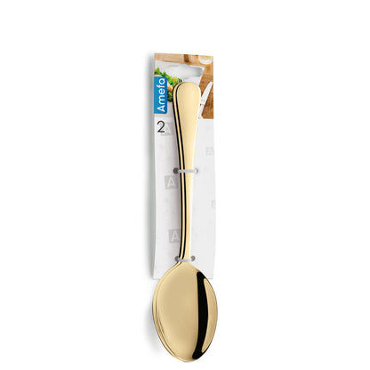 "Ibiza" Gold Table Spoons (2 Pack)