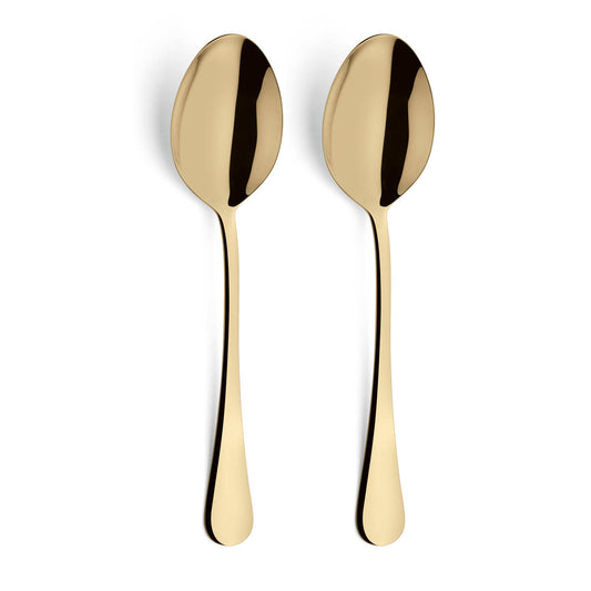 "Ibiza" Gold Serving Spoon (2 Pack)