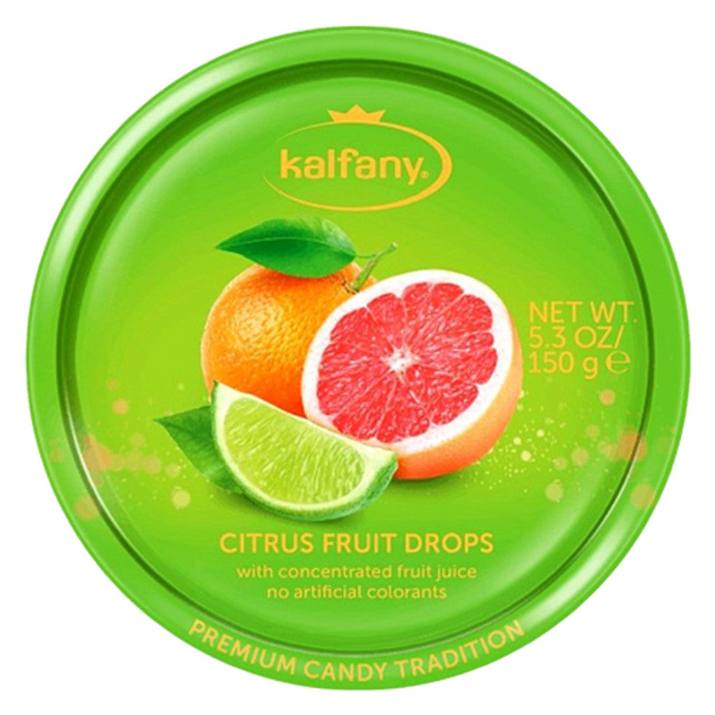 Citrus Fruit Flavored Hard Candies Tin (5.3 oz.)